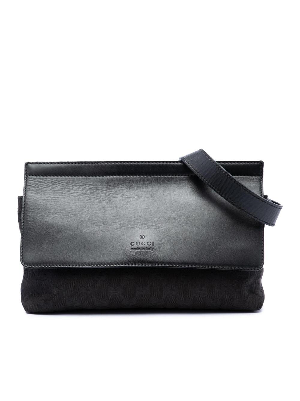 Gucci Gg Canvas And Leather Web Belt #359622G48B